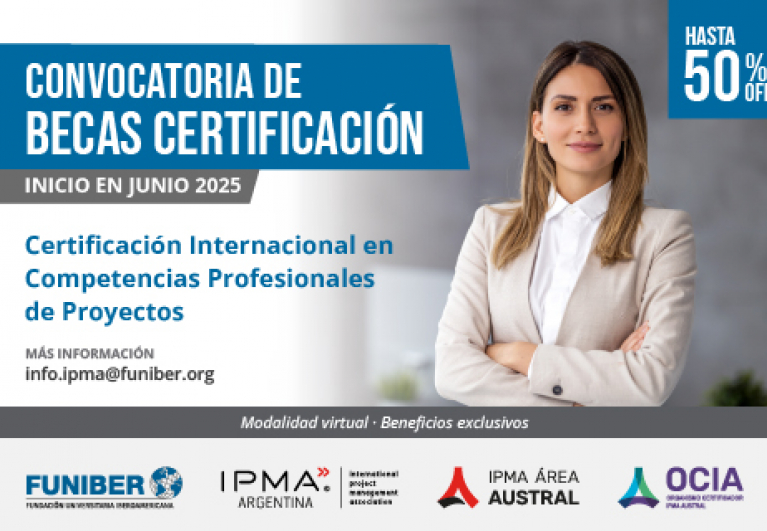 convocatoria de becas para la Certificación Internacional en Competencias Profesionales de Proyectos IPMA Nivel D