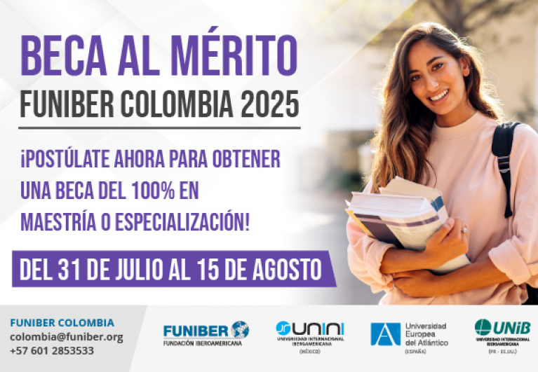 FUNIBER Colombia lanza la Beca al Mérito 2025 para estudios de posgrado virtuales
