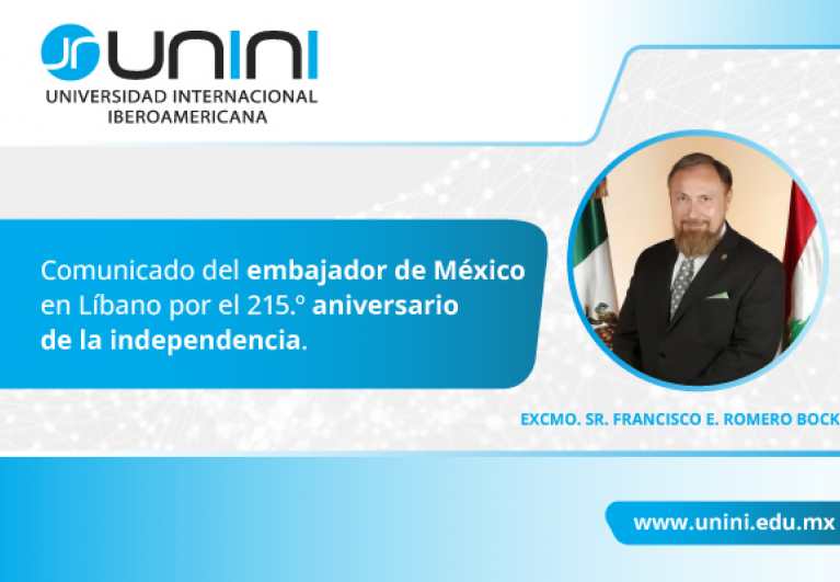 Comunicado del embajador Francisco E. Romero Bock con ocasión del 215° aniversario de la independencia de México