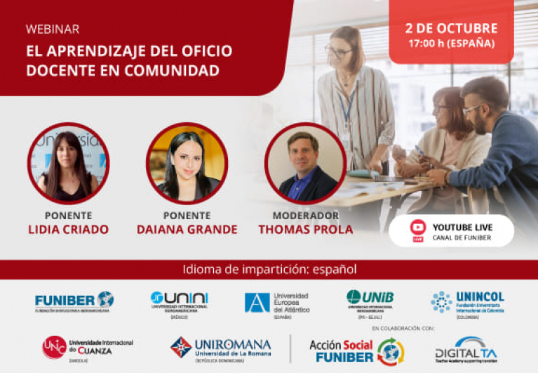 UNINI México organiza la mesa redonda online «El aprendizaje del oficio docente en comunidad»