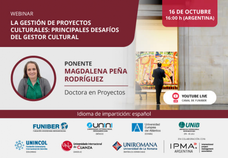 UNINI México organiza el webinar «La gestión de proyectos culturales: principales desafíos del gestor cultural»