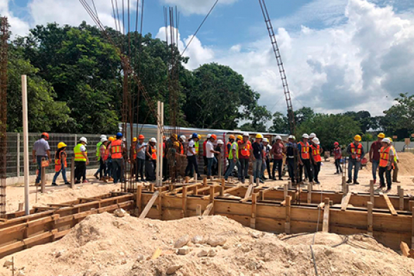 Alumnos del Instituto Tecnológico de Campeche visitan las obras de UNINI México