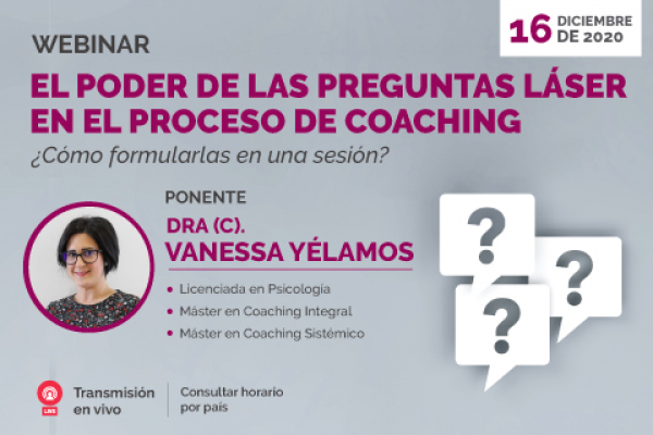 Próximo webinar sobre la formulación de las preguntas láser en el proceso de coaching 