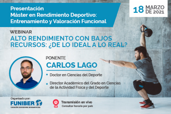 Webinar sobre rendimiento deportivo en el que participa UNINI México