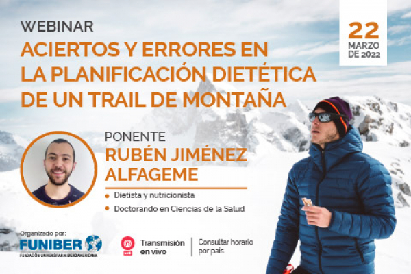 UNINI México participa en webinar sobre aciertos y errores en la planificación dietética de un trail de montaña