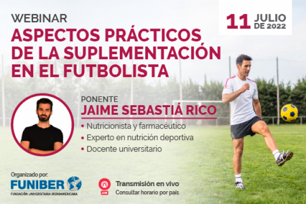 UNINI México participa en webinar sobre la suplementación en el futbolista