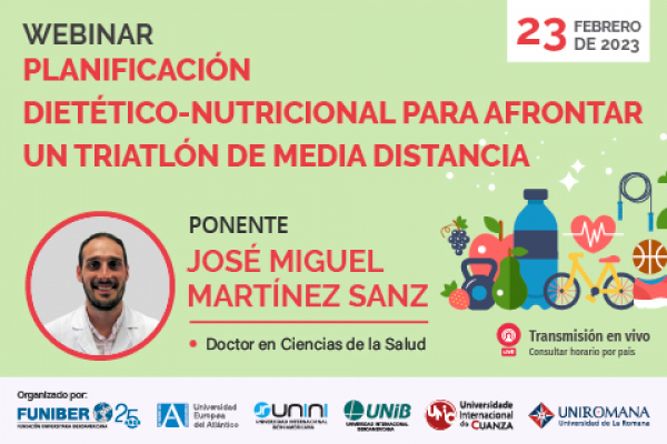 Webinar Planificación dietético-nutricional para afrontar un triatlón de media distancia