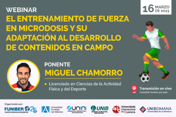 Participación de UNINI México en el webinar «El entrenamiento de fuerza en microdosis y su adaptación al desarrollo de contenidos en campo»