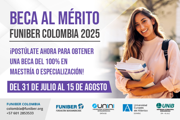 FUNIBER Colombia lanza la Beca al Mérito 2025 para estudios de posgrado virtuales