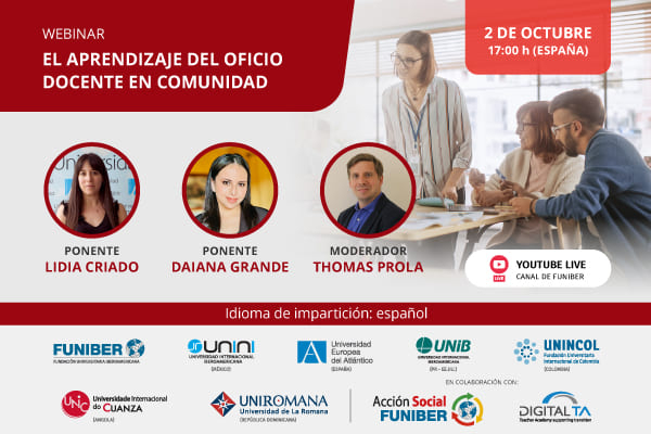 UNINI México organiza la mesa redonda online «El aprendizaje del oficio docente en comunidad»